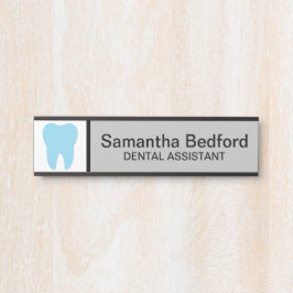 Logo für den benutzerdefinierten Zahnarztbüro-Empf Türschild