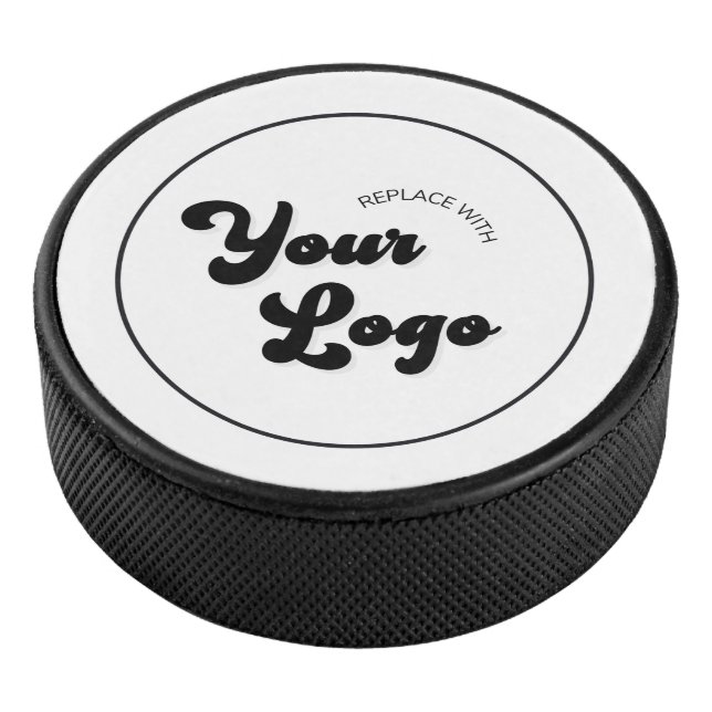 Logo für den benutzerspezifischen Circle Retro Rou Eishockey Puck (3/4)