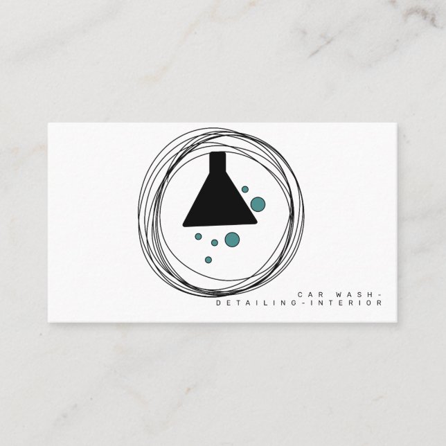 Logo für den Designer für Minimalistische Fahrzeug Visitenkarte (Vorderseite)