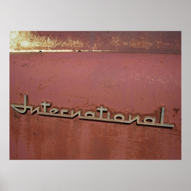 LOGO für den INTERNATIONALEN HARVESTER-LKW DES ERA Poster (Vorne)