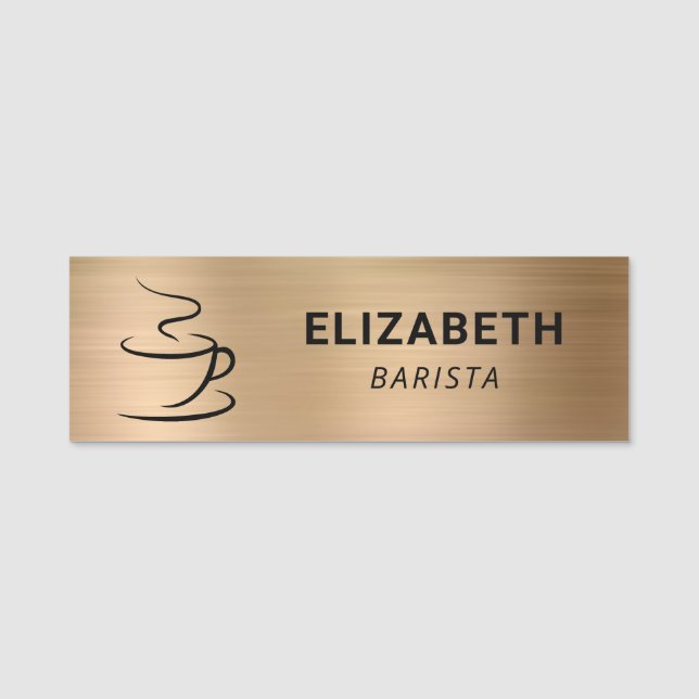 Logo für den Kaffee Namensschild (Vorderseite)