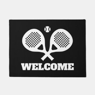 Logo für den Paddel-Schlägersport Begrüßungsstunde Fußmatte