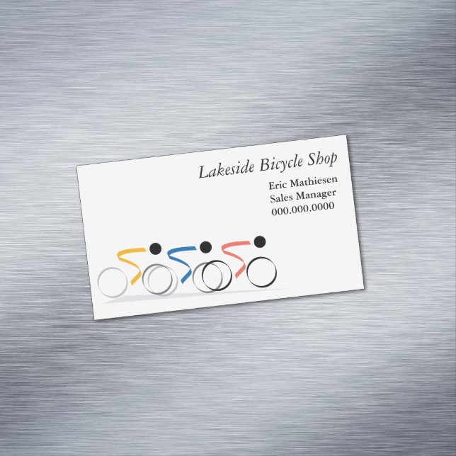 Logo für den Radsport Magnetische Visitenkarte (Beispiel)