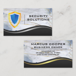 Logo für den Sicherheitsschild   Business Card für Visitenkarte