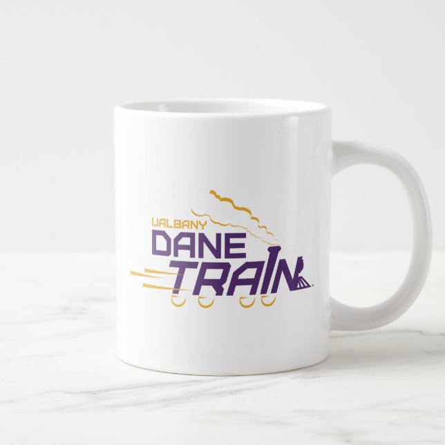 Logo für den Straßenzug von UAlbany Jumbo-Tasse (Rechts)