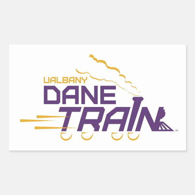 Logo für den Straßenzug von UAlbany Rechteckiger Aufkleber (Vorderseite)