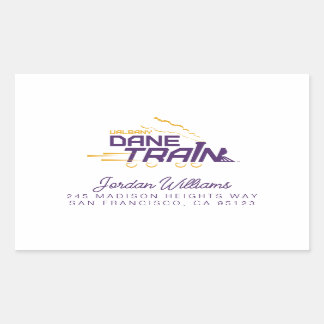 Logo für den Straßenzug von UAlbany Rechteckiger Aufkleber