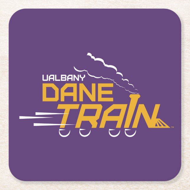 Logo für den Straßenzug von UAlbany Rechteckiger Pappuntersetzer (Vorderseite)