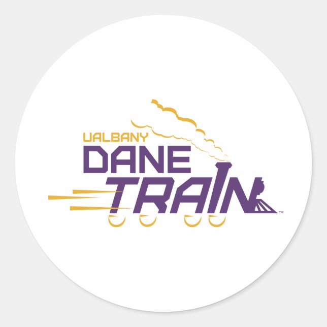 Logo für den Straßenzug von UAlbany Runder Aufkleber (Vorderseite)