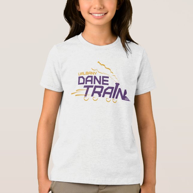 Logo für den Straßenzug von UAlbany Tri-Blend Shirt (Vorderseite)