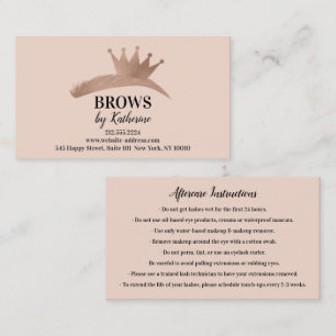 Logo für die Aftercare-Rose des Eyebrow-Micorblad Visitenkarte