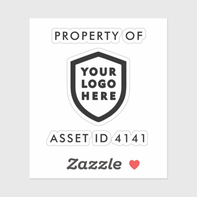 Logo für die Asset-ID | Gesellschaftsvermögen Aufkleber (Blatt)