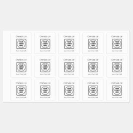 Logo für die Asset-ID | Gütezeichen des Unternehme Etiketten