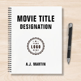 Logo für die Crew von Filmen mit eigenem Personali Notizbuch