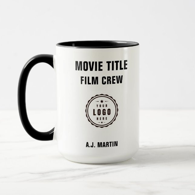 Logo für die Crew von Filmen mit eigenem Personali Tasse (Links)
