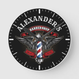 Logo für die Flügelstange Runde Wanduhr