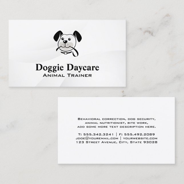 Logo für die Hundehalterung Visitenkarte (Vorne/Hinten)