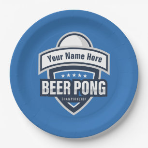 Logo für die individuell anpassbare Bierpong-Meist Pappteller