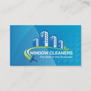 Logo für die kommerzielle Fensterreinigung Visitenkarte
