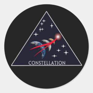 Logo für die NASA-Projektkonstellation Runder Aufkleber