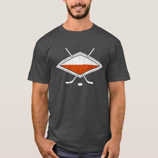 Logo für die polnische Eishockey-Flagge T-Shirt (Vorderseite)