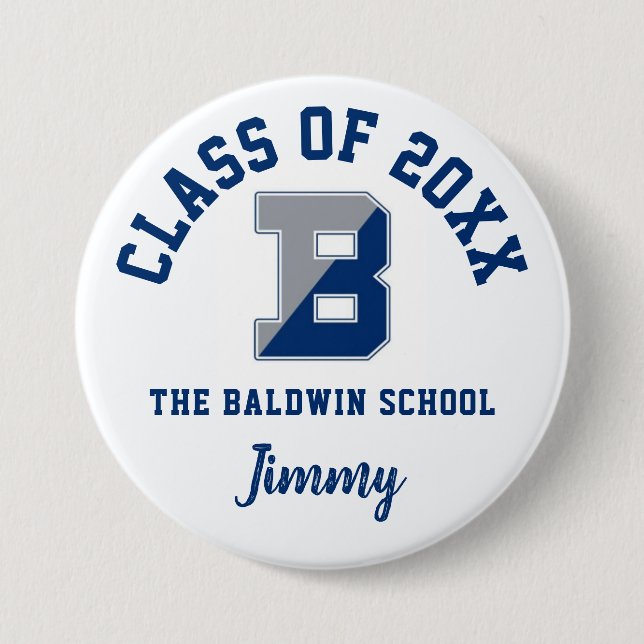 Logo für die Schaltfläche der Baldwin School Button (Vorderseite)