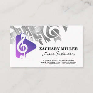 Logo für die Taste Musik Visitenkarte