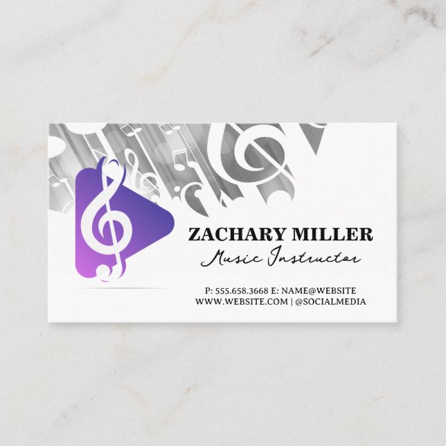 Logo für die Taste Musik Visitenkarte (Vorderseite)
