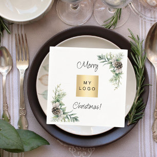 Logo für die Weihnachtskiefer Serviette