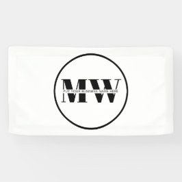 Logo für die Werbeaktion für Schwarz-Weiß-Unterneh Banner