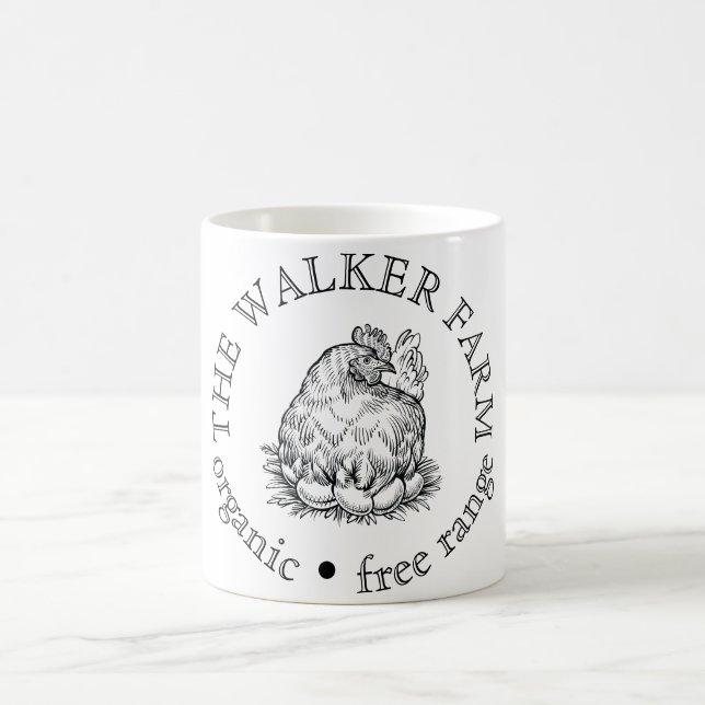 Logo für die Werbung für kundenspezifische landwir Kaffeetasse (Mittel)
