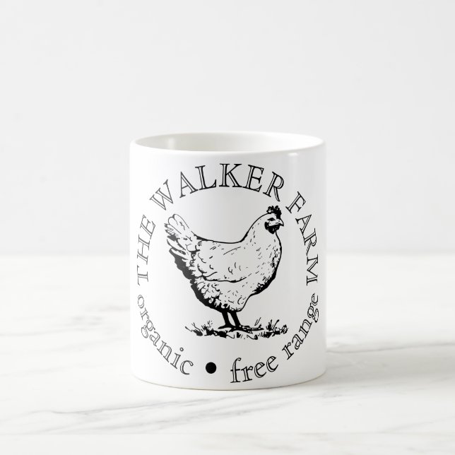 Logo für die Werbung für kundenspezifische landwir Kaffeetasse (Mittel)