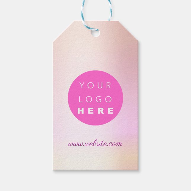 Logo für ein benutzerdefiniertes Unternehmen Besch Geschenkanhänger (Vorderseite)