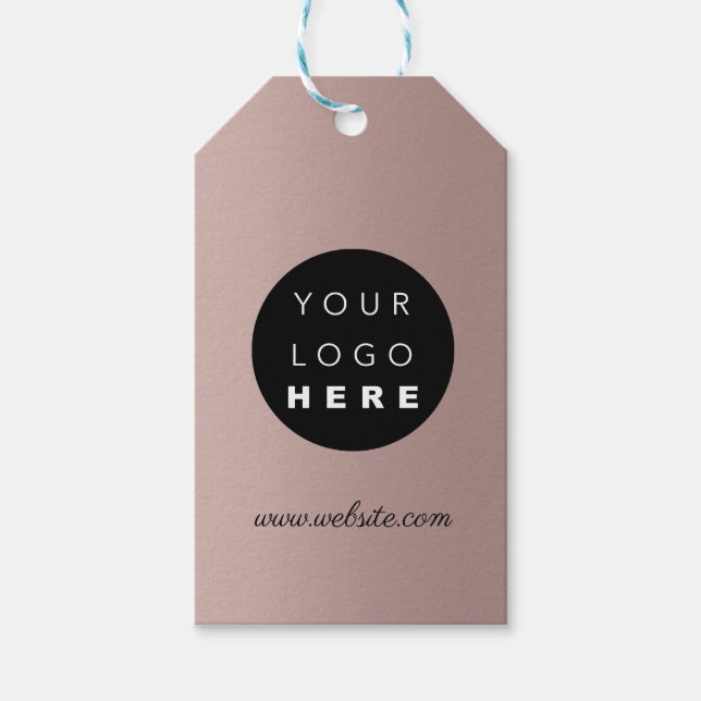 Logo für ein benutzerdefiniertes Unternehmen - Pro Geschenkanhänger (Vorderseite)