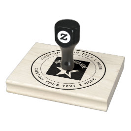Logo für eine große Runde für Ihr Unternehmen Gummistempel