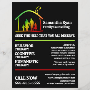 Logo für Familientherapie, Psychotherapeut, Therap Flyer