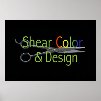 Logo für Farbe und Design Poster