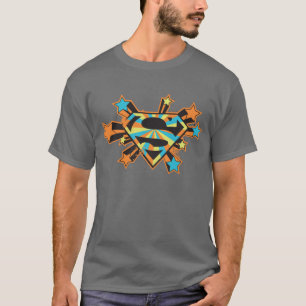 Logo für farbige Supergirl-Stars T-Shirt