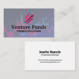 Logo für Finanzdiagramme | Investitionen Visitenkarte