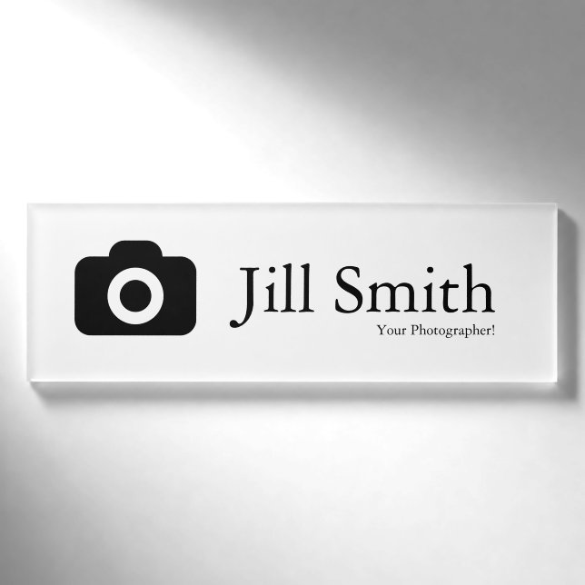 Logo für Fotografen Namenschild (Vorderseite)