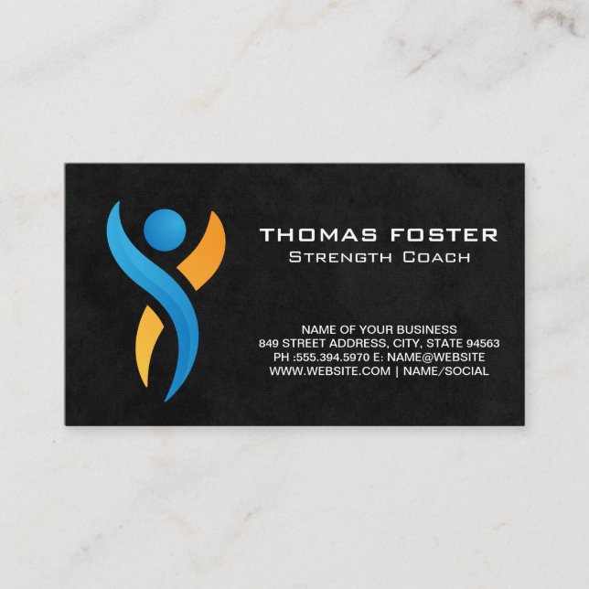 Logo für Gesundheit | FITNESS Visitenkarte (Vorderseite)