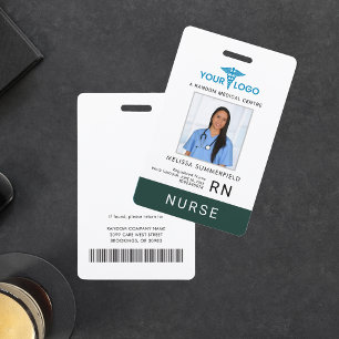 Logo für Gesundheitsunternehmen Mitarbeiter Foto I Ausweis