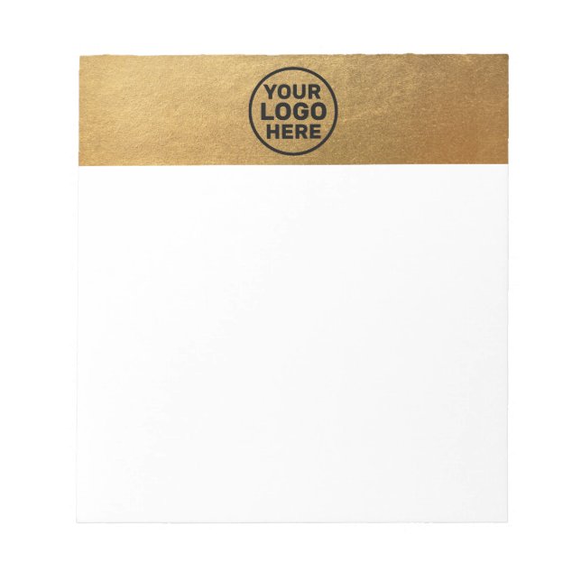 Logo für Gold hinzufügen Notizblock (Vorderseite)