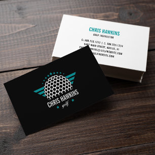 Logo für Golf-Ball Golf Pro oder Instructor Visitenkarte
