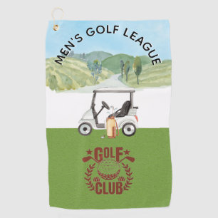 Logo für Golf League Golf Club Golfhandtuch