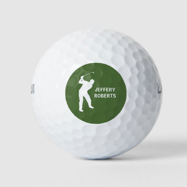 Logo für Golf Player mit benutzerdefiniertem Monog Golfball (Vorderseite)