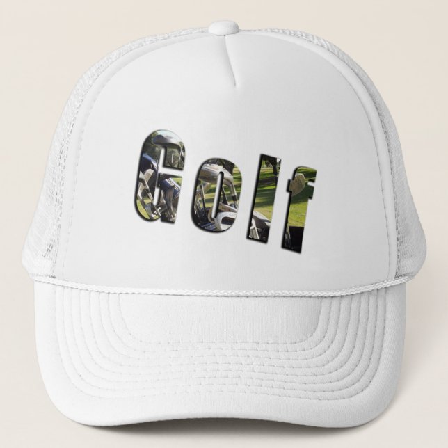 Logo für Golfbilder, Truckerkappe (Vorderseite)