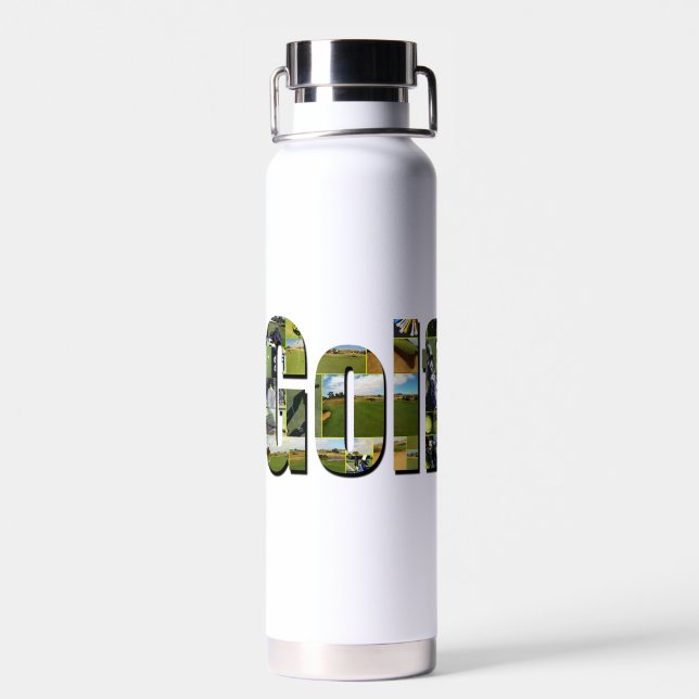 Logo für Golfkomposition, Trinkflasche (Rückseite)