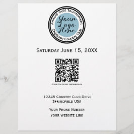 Logo für Golfturniere oder Veranstaltungen persona Flyer