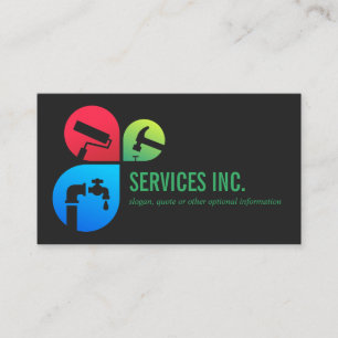 Logo für Gray Trendy Repairing Services beruflich Visitenkarte